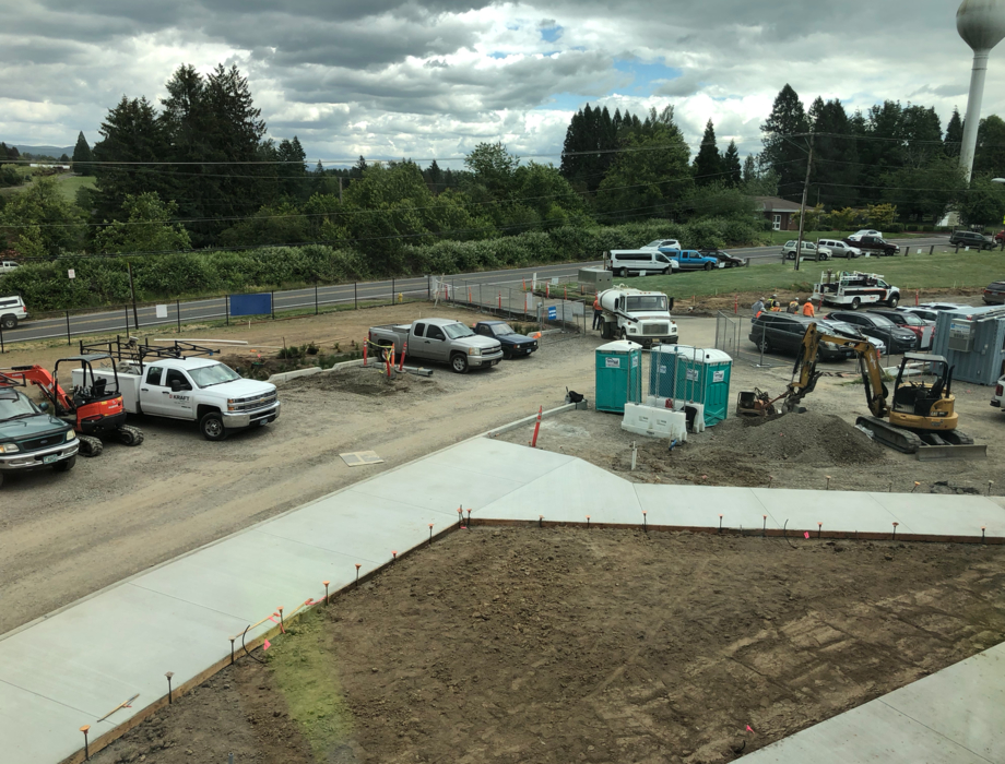 View from upper classroom